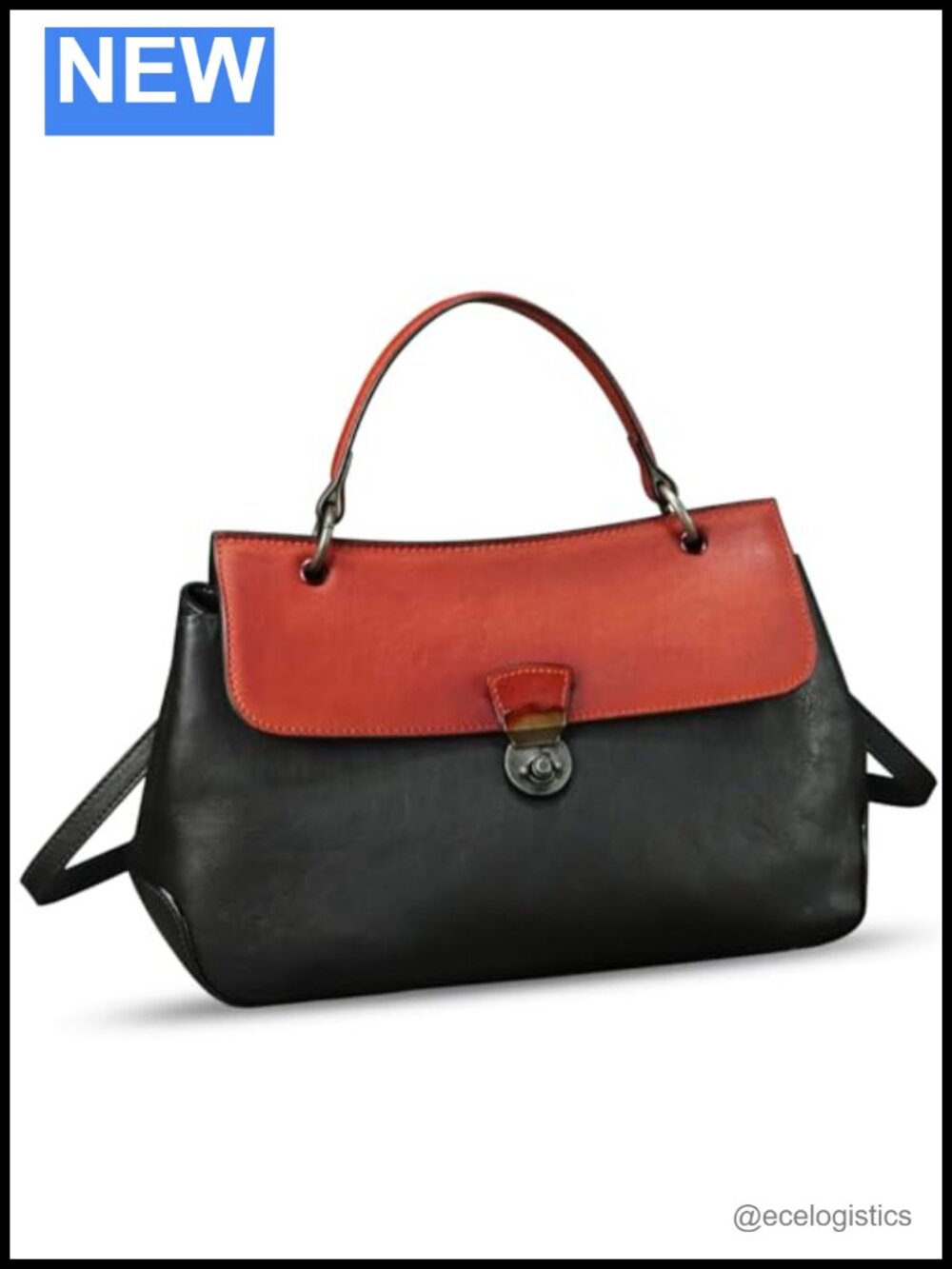 Women's Genuine Leather Crossbody Satchel Handbag Retro Vintage Ladies Purse